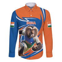 Indian Nilgiri Langur Cricket Custom Family Matching Off Shoulder Short Dress and Hawaiian Shirt Unique Pattern
