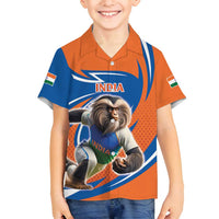 Indian Nilgiri Langur Cricket Custom Family Matching Tank Maxi Dress and Hawaiian Shirt Unique Pattern