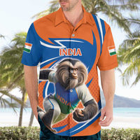 Indian Nilgiri Langur Cricket Custom Hawaiian Shirt Unique Pattern