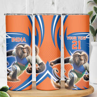 Indian Nilgiri Langur Cricket Custom Skinny Tumbler Unique Pattern
