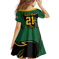 South African Secretary Bird Cricket Custom Family Matching Off Shoulder Maxi Dress and Hawaiian Shirt Unique Pattern