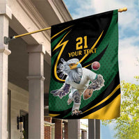 South African Secretary Bird Cricket Custom Garden Flag Unique Pattern