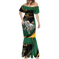 South African Secretary Bird Cricket Custom Mermaid Dress Unique Pattern