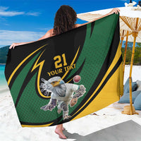 South African Secretary Bird Cricket Custom Sarong Unique Pattern