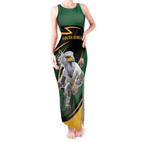 South African Secretary Bird Cricket Custom Tank Maxi Dress Unique Pattern