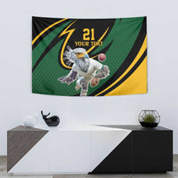 South African Secretary Bird Cricket Custom Tapestry Unique Pattern