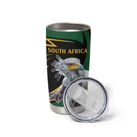 South African Secretary Bird Cricket Custom Tumbler Cup Unique Pattern
