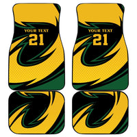 South African Springbok Cricket Custom Car Mats Unique Pattern
