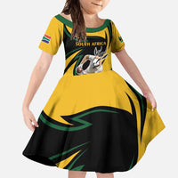 South African Springbok Cricket Custom Family Matching Off Shoulder Maxi Dress and Hawaiian Shirt Unique Pattern