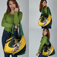 South African Springbok Cricket Custom Grocery Bag Unique Pattern