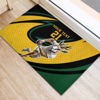 South African Springbok Cricket Custom Rubber Doormat Unique Pattern