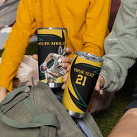 South African Springbok Cricket Custom Tumbler Cup Unique Pattern