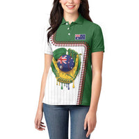 Custom Dripping Baseball Australia Women Polo Shirt