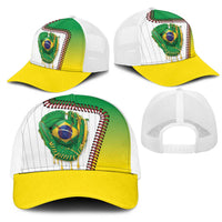 Dripping Baseball Brazil Mesh Trucker Cap