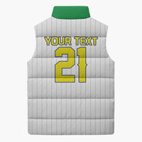 Custom Dripping Baseball Brazil Sleeveless Puffer Jacket