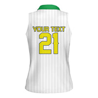 Custom Dripping Baseball Brazil Women Sleeveless Polo Shirt