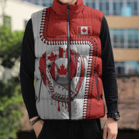 Custom Dripping Baseball Canada Sleeveless Puffer Jacket