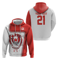 Custom Dripping Baseball Canada Zip Hoodie