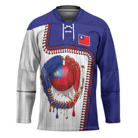 Custom Dripping Baseball Chinese Taipei Hockey Jersey