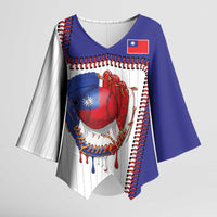 Custom Dripping Baseball Chinese Taipei Kimono Sleeve Blouse