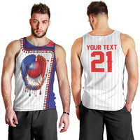 Custom Dripping Baseball Chinese Taipei Men Tank Top