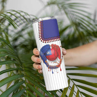 Custom Dripping Baseball Chinese Taipei Skinny Tumbler