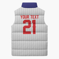 Custom Dripping Baseball Chinese Taipei Sleeveless Puffer Jacket