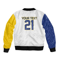 Custom Dripping Baseball Colombia Sleeve Zip Bomber Jacket