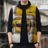 Custom Dripping Baseball Colombia Sleeveless Puffer Jacket
