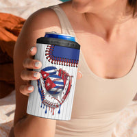 Custom Dripping Baseball Cuba 4 in 1 Can Cooler Tumbler