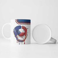 Custom Dripping Baseball Czechia Ceramic Mug