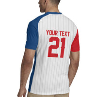 Custom Dripping Baseball Czechia Rugby Jersey