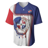 Custom Dripping Baseball Dominican Republic Baseball Jersey