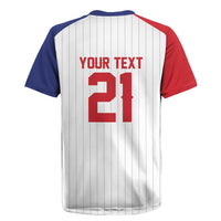Custom Dripping Baseball Dominican Republic Rugby Jersey