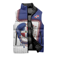 Custom Dripping Baseball Dominican Republic Sleeveless Puffer Jacket
