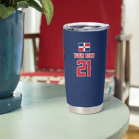 Custom Dripping Baseball Dominican Republic Tumbler Cup