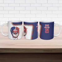 Custom Dripping Baseball Great Britain Ceramic Mug