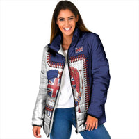 Custom Dripping Baseball Great Britain Padded Jacket