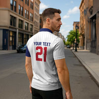 Custom Dripping Baseball Great Britain Zipper Polo Shirt