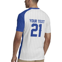Custom Dripping Baseball Israel Rugby Jersey