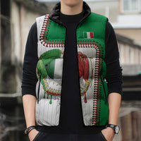 Custom Dripping Baseball Italy Sleeveless Puffer Jacket