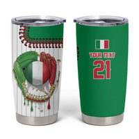 Custom Dripping Baseball Italy Tumbler Cup