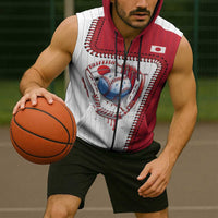 Custom Dripping Baseball Japan Sleeveless Zip Hoodie