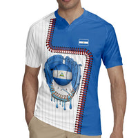 Custom Dripping Baseball Nicaragua Rugby Jersey