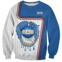 Custom Dripping Baseball Nicaragua Sweatshirt