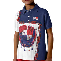 Custom Dripping Baseball Panama Kid Polo Shirt