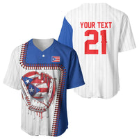 Custom Dripping Baseball Puerto Rico Baseball Jersey