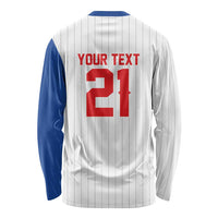 Custom Dripping Baseball Puerto Rico Long Sleeve Shirt