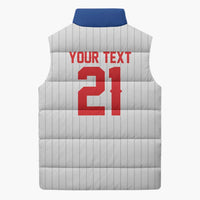 Custom Dripping Baseball Puerto Rico Sleeveless Puffer Jacket