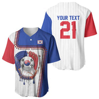 Custom Dripping Baseball South Korea Baseball Jersey